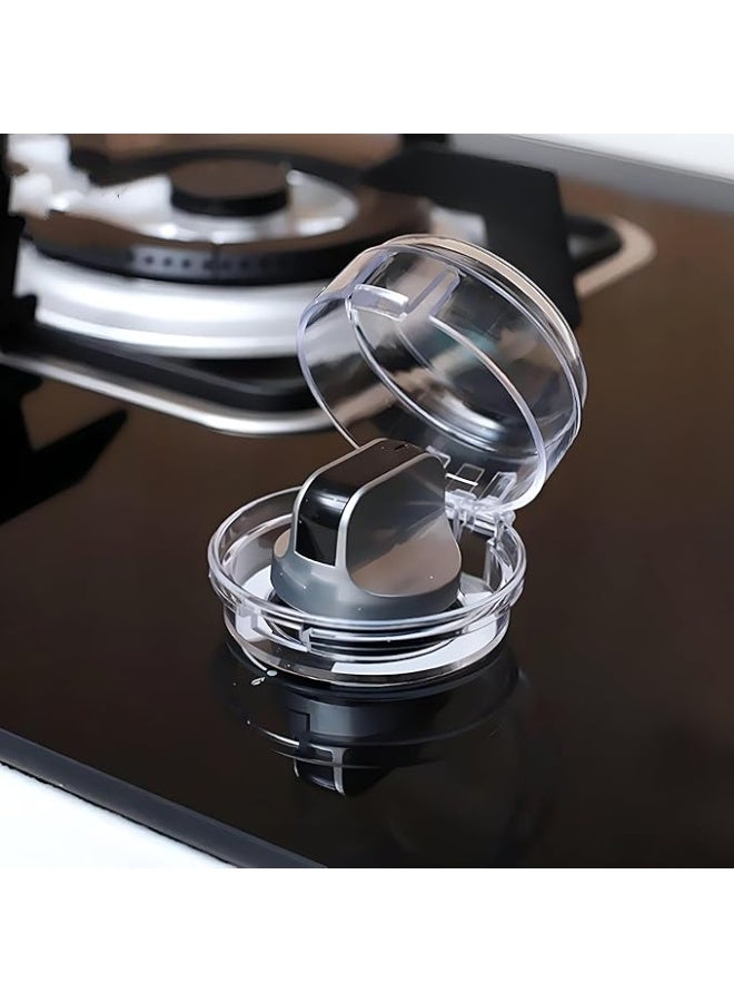 أغطية مقابض موقد عالمية لحماية الأطفال، مصممة خصيصًا لأفران ومواقد الغاز، مزودة بمادة لاصقة أكريليكية قوية لتعزيز حماية الأطفال من الحروق والإصابات العرضية (6 أغطية). - Image 3